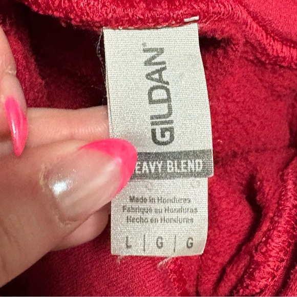 Indiana Hoosiers Gildan Heavy Blend Red Hoodie - Picture 4 of 4